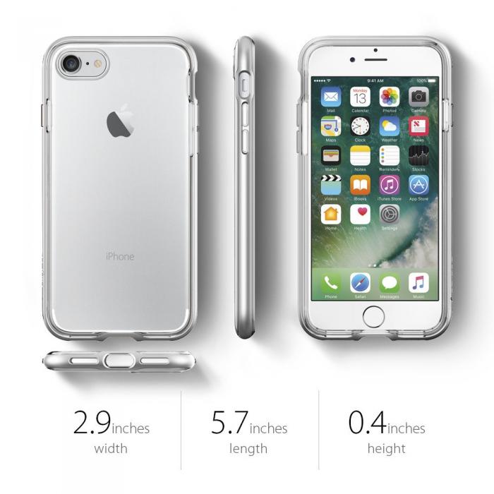 Spigen - SPIGEN Neo Hybrid Crystal Skal till Apple iPhone 7 Plus - Silver