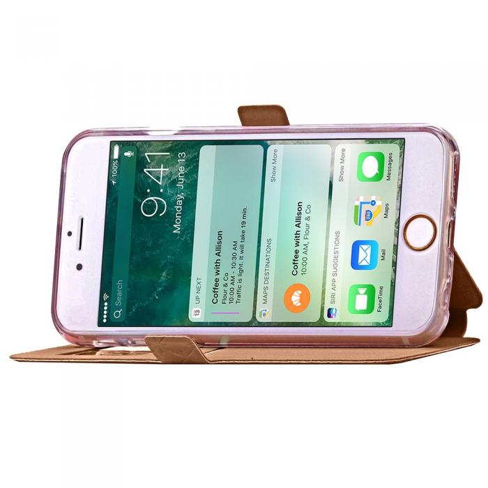 UTGATT5 - Rhombus Mobilfodral med fnster till iPhone 7 Plus - Guld