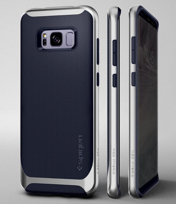 UTGATT5 - Spigen Neo Hybrid Skal till Samsung Galaxy S8 - Silver