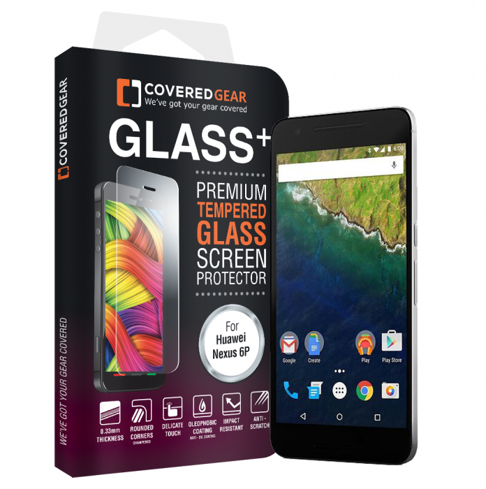 UTGATT5 - CoveredGear hrdat glas skrmskydd till Huawei Nexus 6P