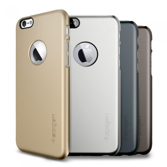 Spigen - SPIGEN Ultra Thin Fit A Skal till Apple iPhone 6(S) Plus (Metal Slate)