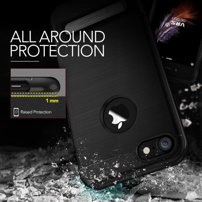 UTGATT5 - Verus High Pro Shield Skal till Apple iPhone 8/7 - Gagatsvart
