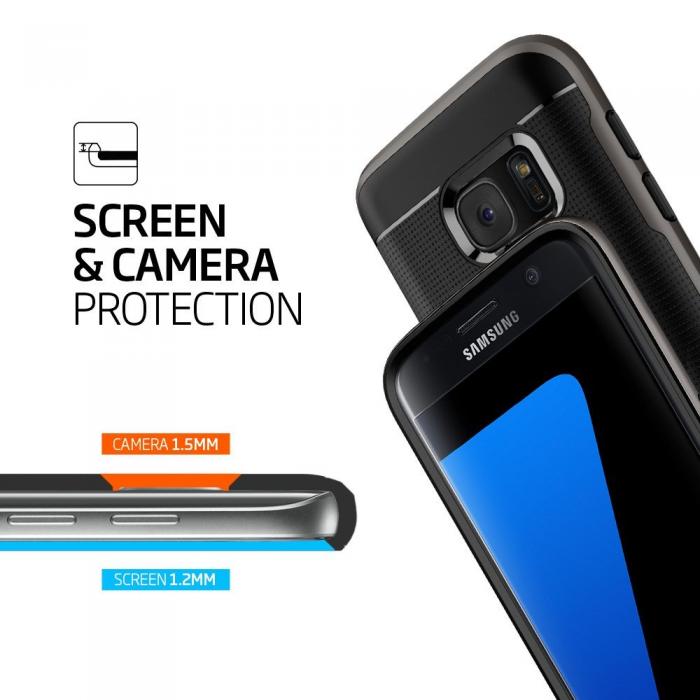 UTGATT5 - Spigen Neo Hybrid Skal till Samsung Galaxy S7 - Gunmetal