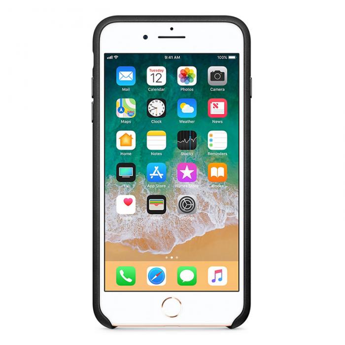 UTGATT4 - Apple Leather Case iPhone 8 Plus Black