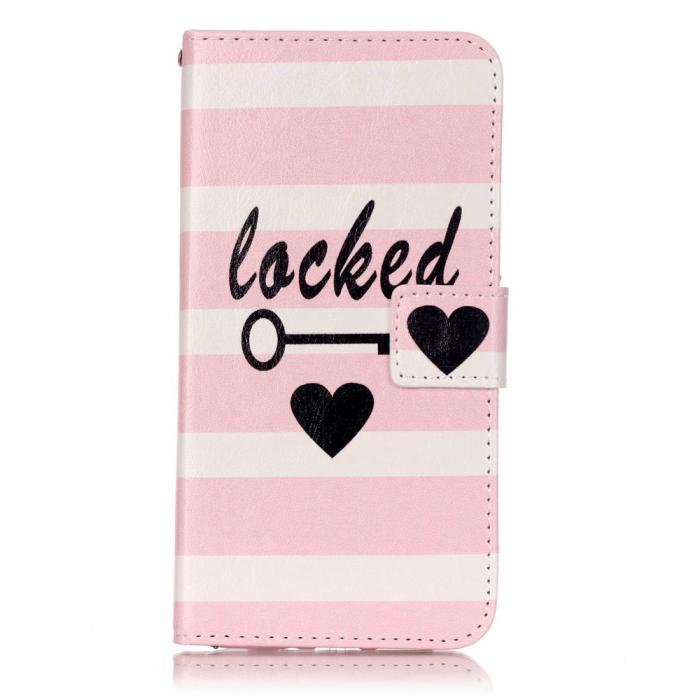 A-One Brand - Plnboksfodral till iPhone 7/8 Plus - Key and Hearts