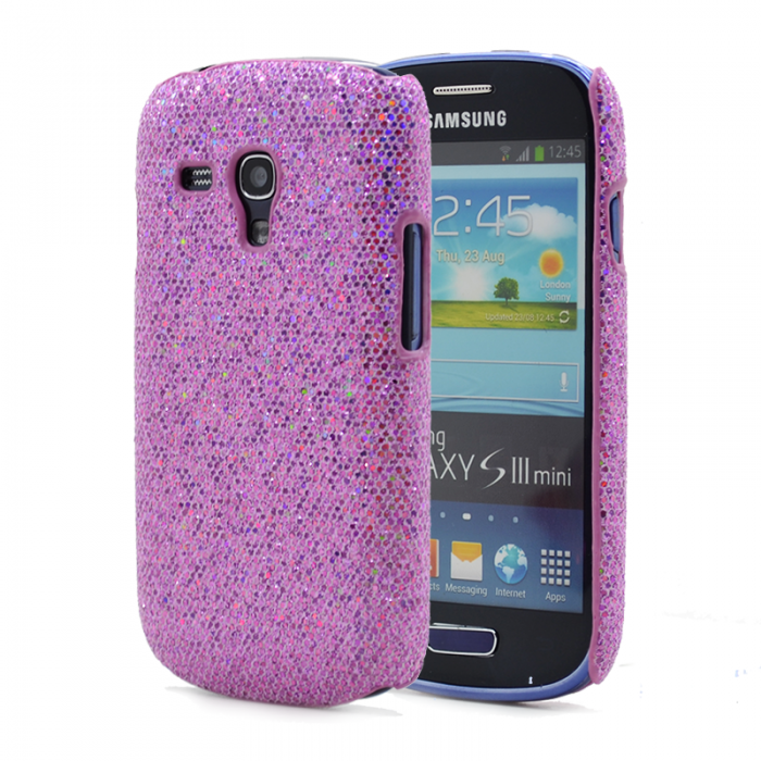 UTGATT4 - Glitter Skal till Samsung Galaxy S3 mini i8190 (Lila)