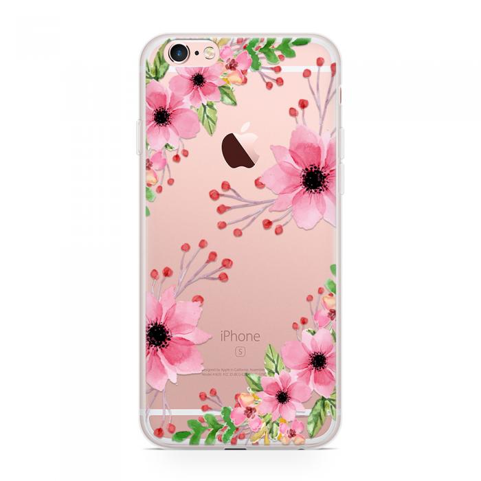 UTGATT5 - Skal till Apple iPhone 6(S) Plus - Pink Flowers