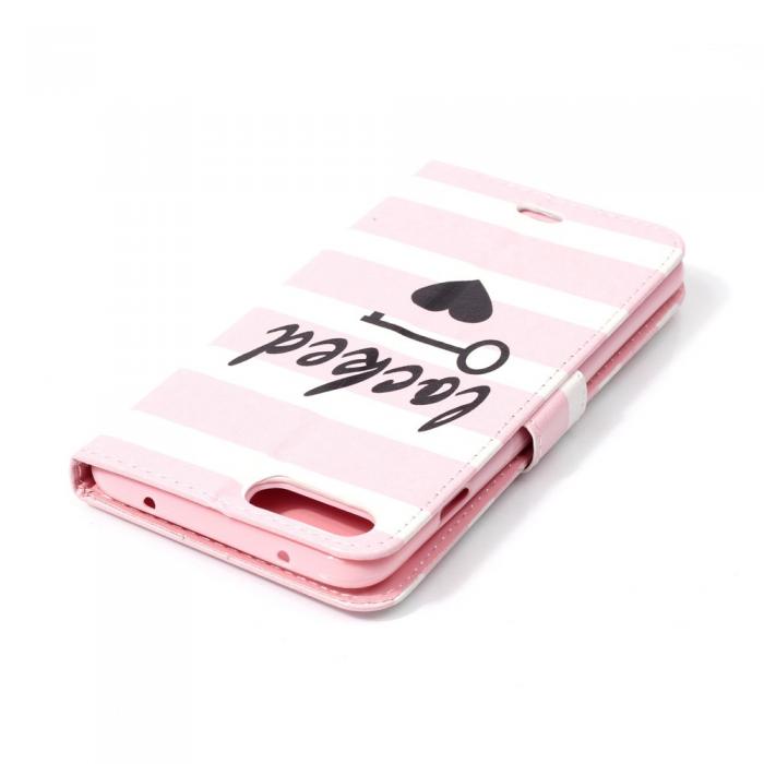 A-One Brand - Plnboksfodral till iPhone 7/8 Plus - Key and Hearts