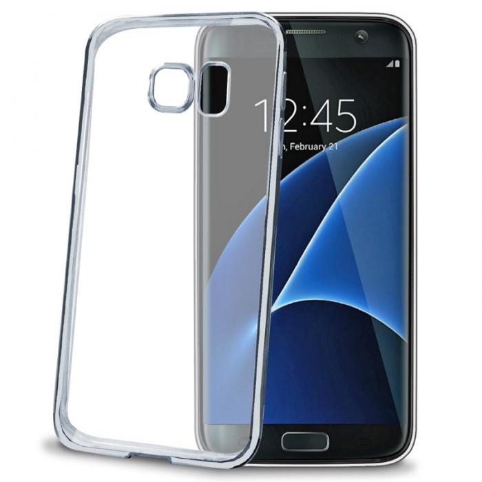UTGATT5 - Celly Laser Cover till Samsung Galaxy S7 Edge - Silver