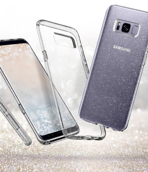 UTGATT5 - SPIGEN Liquid Crystal Glitter Skal till Samsung Galaxy S8 - Clear