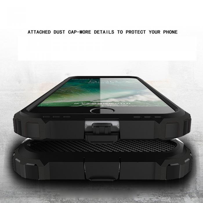 UTGATT5 - Hybrid Armor Mobilskal till Apple iPhone 7 Plus - Rosa