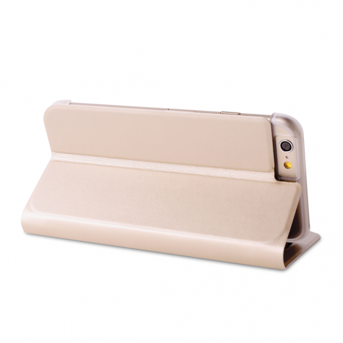 UTGATT5 - Puro Apple iPhone 6(S) Plus Eco-Leather Cover - Guld