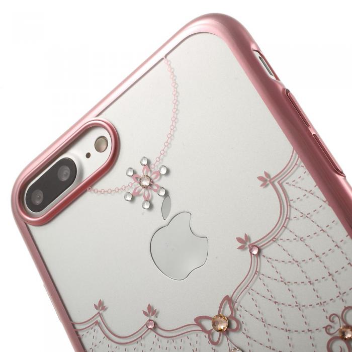 Kavaro - Kavaro Skal med Swarovski stenar till iPhone 7 Plus - Rose Heart