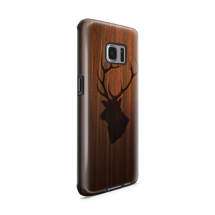 UTGATT5 - Tough mobilskal till Samsung Galaxy S7 Edge - Wooden Elk B