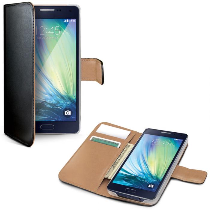 UTGATT5 - Celly Plnboksfodral till Samsung Galaxy A5 2016 - Svart/Beige