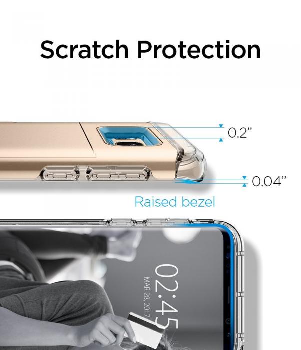 UTGATT5 - SPIGEN Crystal Wallet Skal till Samsung Galaxy S8 Plus - Gold
