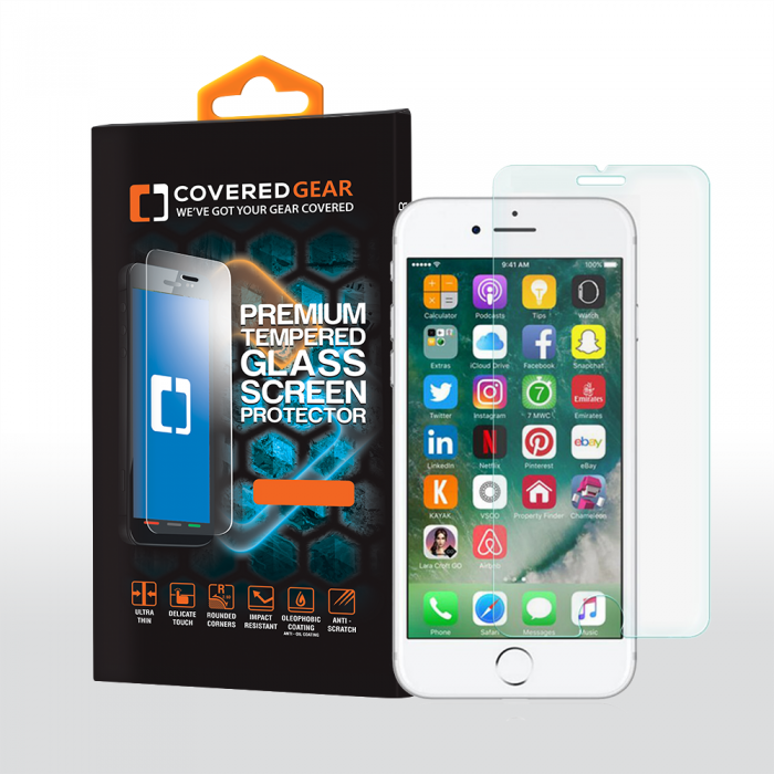 UTGATT5 - CoveredGear hrdat glas skrmskydd till iPhone 6/7/8 Plus
