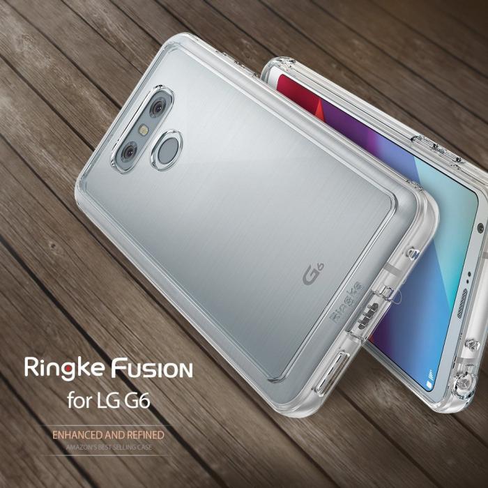 UTGATT5 - Ringke Fusion Shock Absorption Skal till LG G6 - Rose Gold