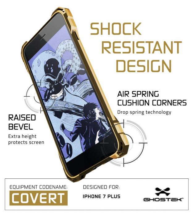 UTGATT5 - Ghostek Covert Skal till Apple iPhone 7 Plus - Gold