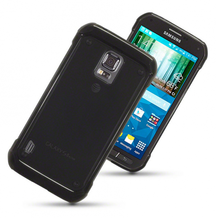 UTGATT5 - Samsung Galaxy S5 Active TPU Gel Skin - Svart