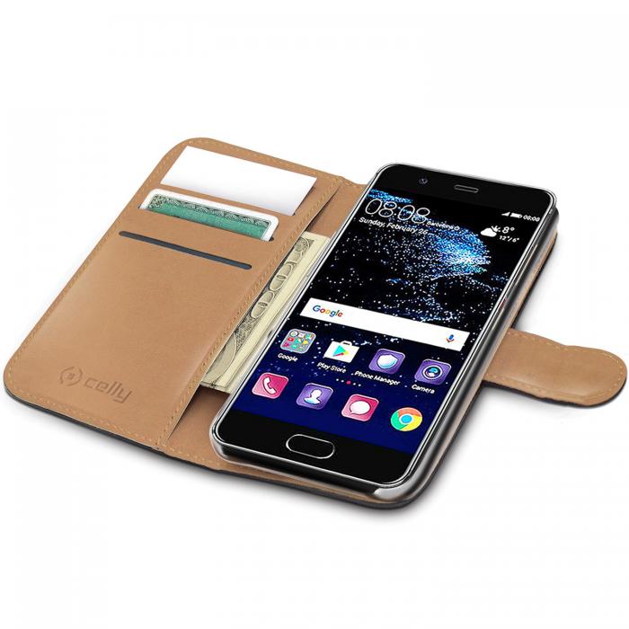 UTGATT5 - Celly Wallet Case Huawei P10 Sv/be