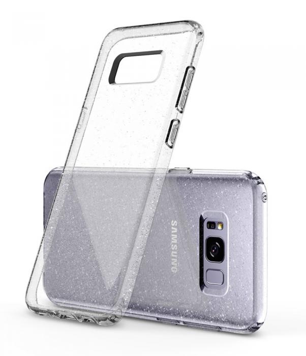 UTGATT5 - SPIGEN Liquid Crystal Glitter Skal till Samsung Galaxy S8 - Clear