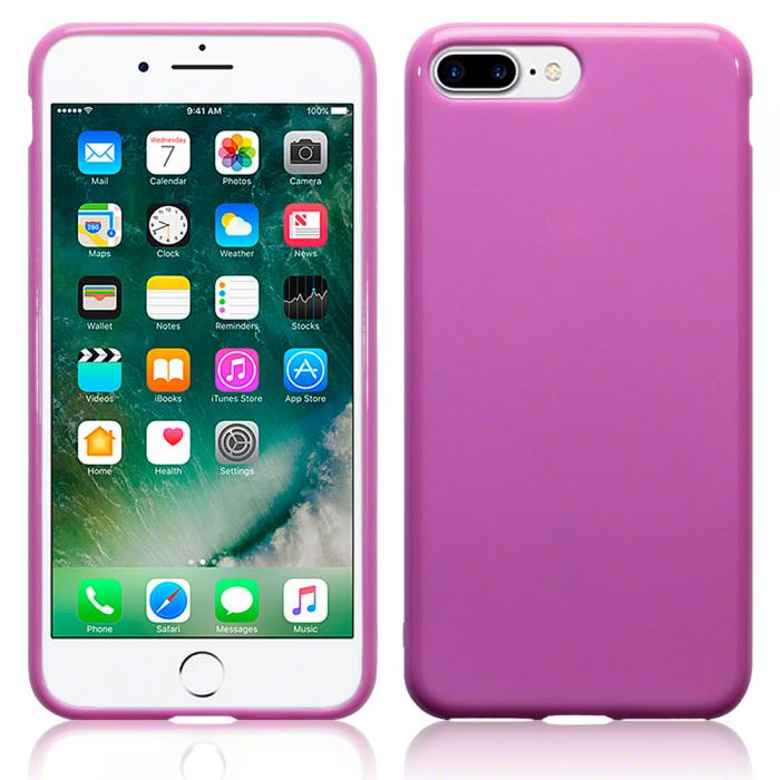 A-One Brand - Gel Mobilskal till iPhone 7 Plus - Rosa