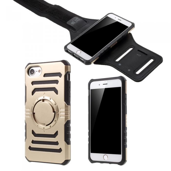 UTGATT5 - 2-In-1 Skal + Sportarmband till iPhone 8/7 - Gold