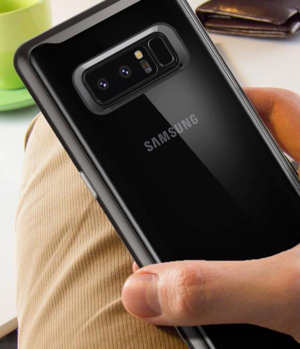 UTGATT5 - SPIGEN Neo Hybrid Crystal Skal till Samsung Galaxy Note 8 - Gunmetal