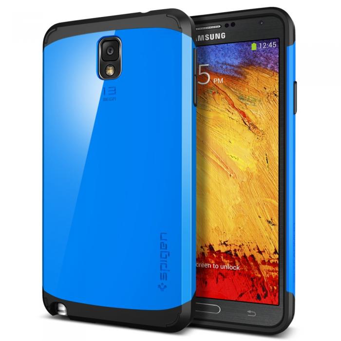 UTGATT5 - SPIGEN Slim Armor Skal till Samsung Galaxy Note 3 (Dodger Blue)