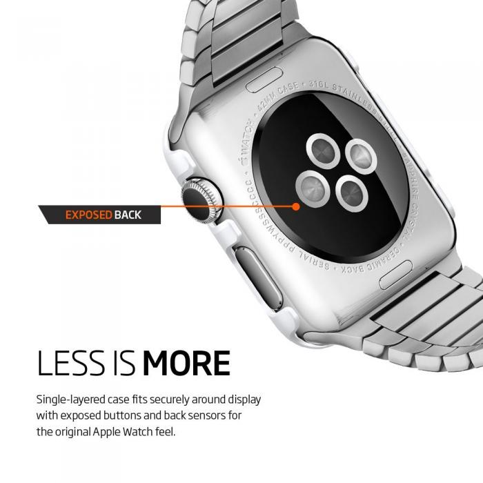 UTGATT5 - Spigen Thin Fit Skal till Apple Watch 38mm - Smooth Vit