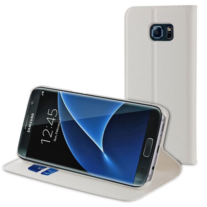 UTGATT5 - Muvit Plnboksfodral Samsung Galaxy S8 - Vit