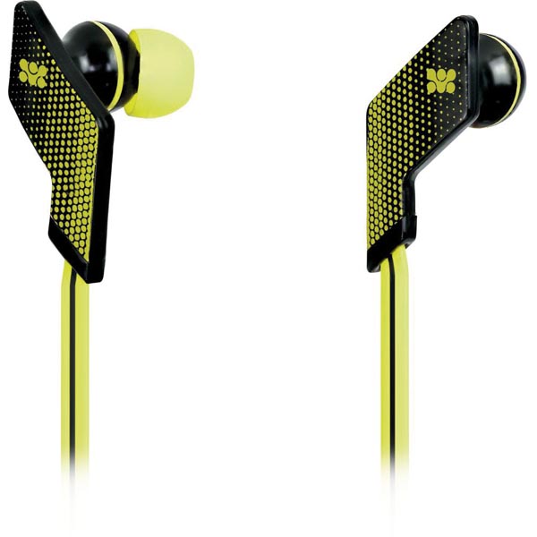 Promate Swank - In-ear headset, flatkabel, gul Promate Swank - In-ear headset, flatkabel, gul