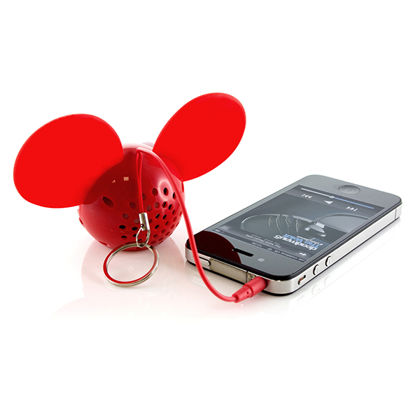 KITSOUND Högtalare Deadmau5 Röd 3,5mm går att seriekoppla KITSOUND Högtalare Deadmau5 Röd 3,5mm går att seriekoppla