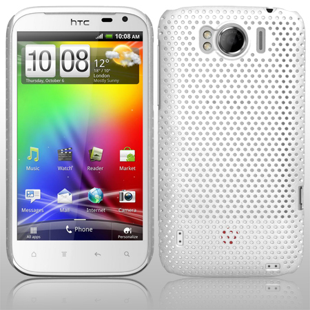 Mesh Baksideskal till HTC Sensation XL (Vit) Mesh Baksideskal till HTC Sensation XL (Vit)