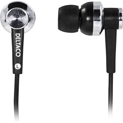 DELTACO in-ear headphones - (HL-79) - Svart DELTACO in-ear headphones - (HL-79) - Svart