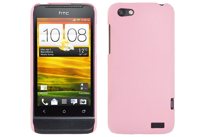 Baksideskal till HTC ONE V (Rosa) Baksideskal till HTC ONE V (Rosa)