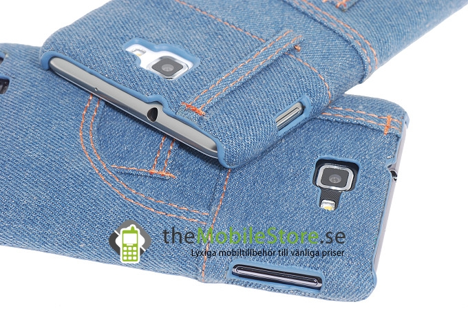 Denim Baksideskal till Samsung Galaxy Note (LJUS BLÅ) Denim Baksideskal till Samsung Galaxy Note (LJUS BLÅ)