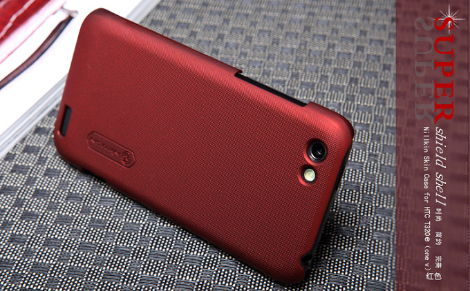 Nillkin Baksideskal till HTC ONE V (Röd) + Skärmskydd Nillkin Baksideskal till HTC ONE V (Röd) + Skärmskydd