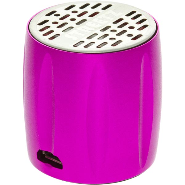 STREETZ Mini högtalare med inbyggt batteri Rosa STREETZ Mini högtalare med inbyggt batteri Rosa