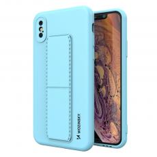 Wozinsky - Wozinsky Kickstand Silicone Skal iPhone Xs Max - Ljus Blå