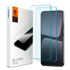 Spigen - [2-Pack] Spigen Xiaomi 13/14 Härdat Glas Skärmskydd