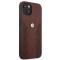 BMW - BMW Skal iPhone 13 mini Lder Curve Perforate - Rd