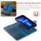 DG.MING - DG.MING iPhone 14 Pro Plnboksfodral Split Detachable Flip - Bl
