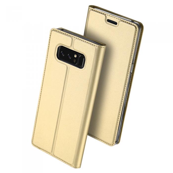 UTGATT5 - Dux Ducis Plnboksfodral till Samsung Galaxy Note 8 - Gold