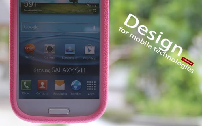 UTGATT4 - Seepoo Silikonskal till Samsung Galaxy S3 i9300 + Skrmskydd (Rosa)