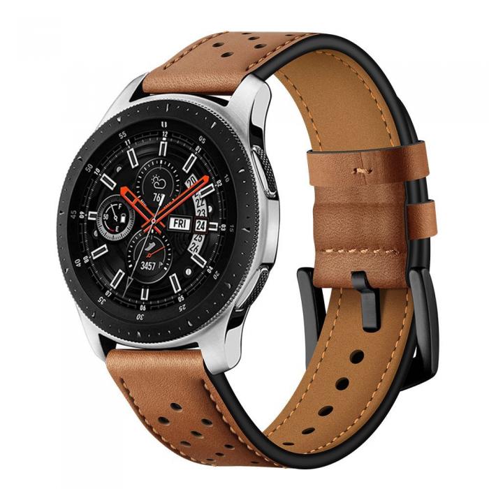 UTGATT5 - Tech-Protect Leather Samsung Galaxy Watch 3 45mm - Brun