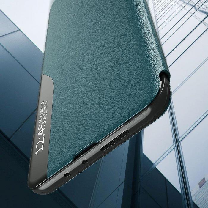 UTGATT4 - Eco Leather View Case Fodral Galaxy Note 20 Ultra Grn