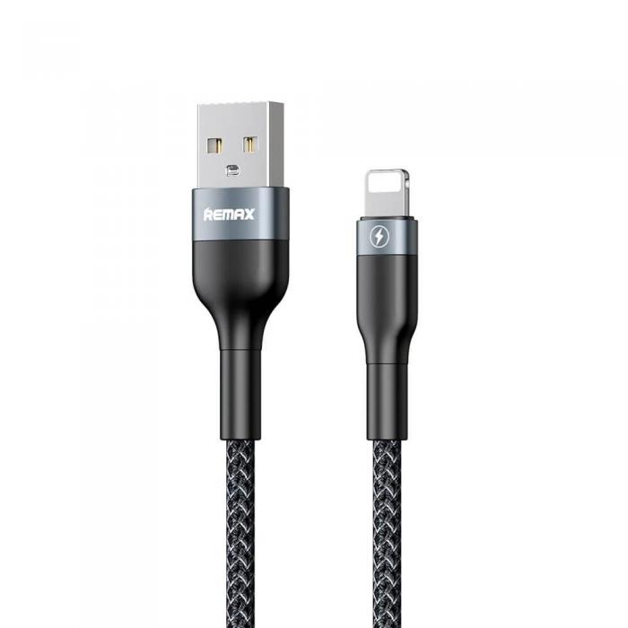 UTGATT5 - Remax Sury 2 Series Kabel Wire USB lightning 2,4 A 1 m Svart