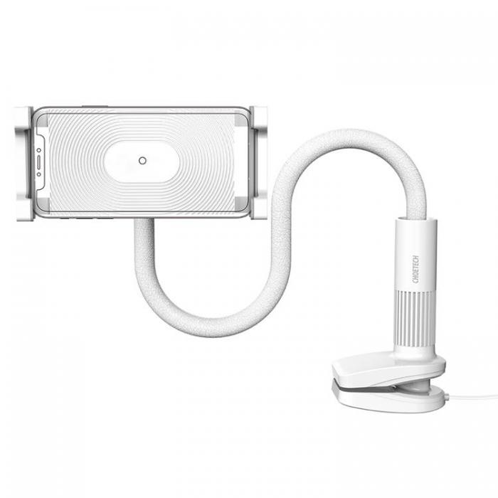 Choetech - Choetech 2in1 Mobil Hllare med Trdls Laddare 10W - Vit